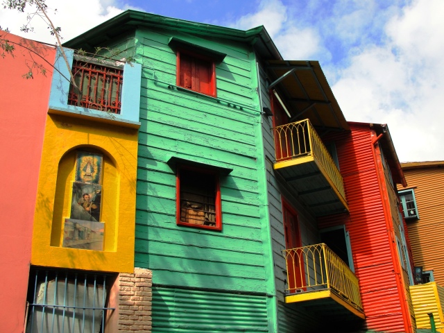 La Boca - Argentina - Buenos Aires - Colorful Houses - La Boca Barrios