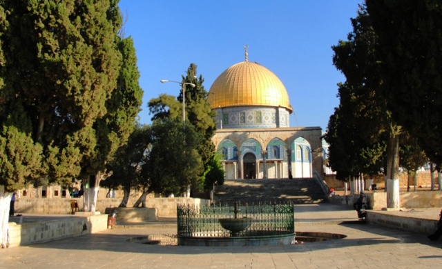 Temple Mount - Dome of the Rock - South Courtyard on Temple Mount - Day of Pentecost
