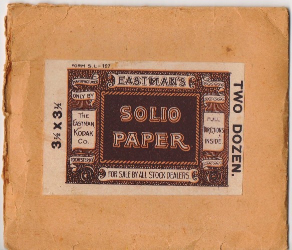 Eastman's Solio Paper, Eastman, Photography, Eastman Kodak, Picture Packet
