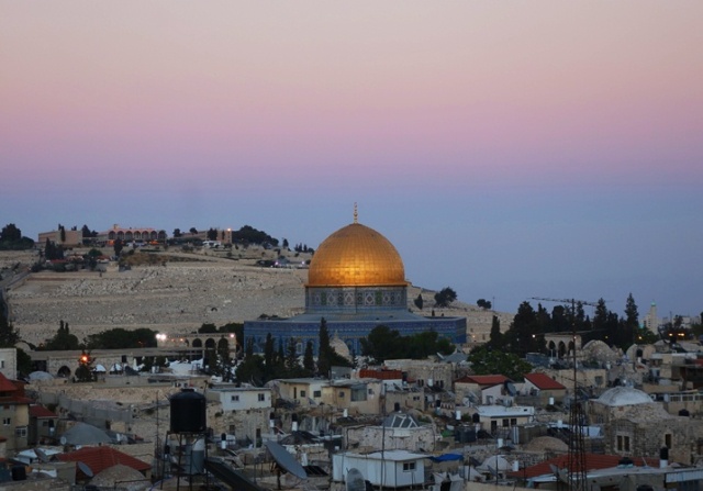 Dome of the Rock, Jerusalem, Sunset, Mount of Olives