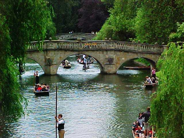 Cambridge, Bridges, Punters, Cambridge University, River Cam