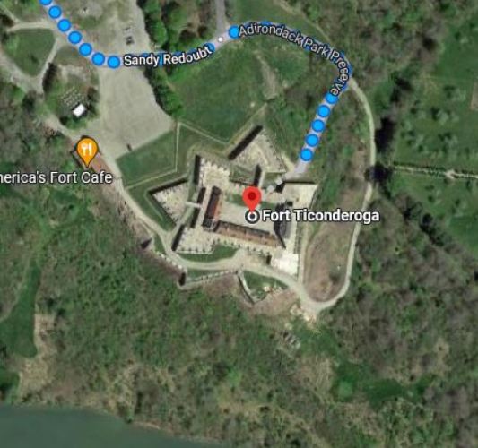 Virtual Hike, Lake champlain, fort ticonderoga, revolutionary war, french and Indian war, fort